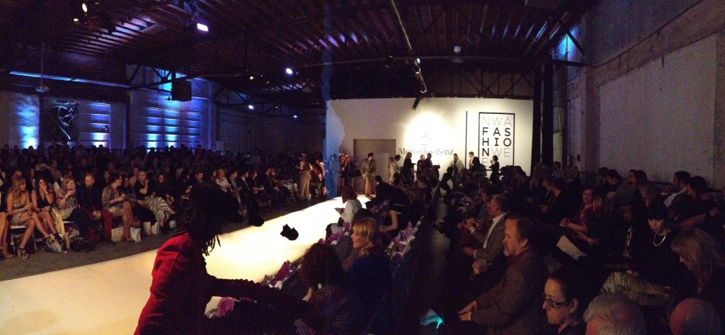 Inside the Daily Record Building before the show.