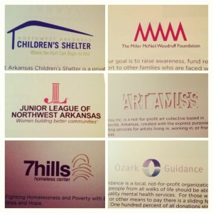 Charities benefiting from NWAFW 2014