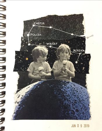 Image of collage titled Celestial Bodies