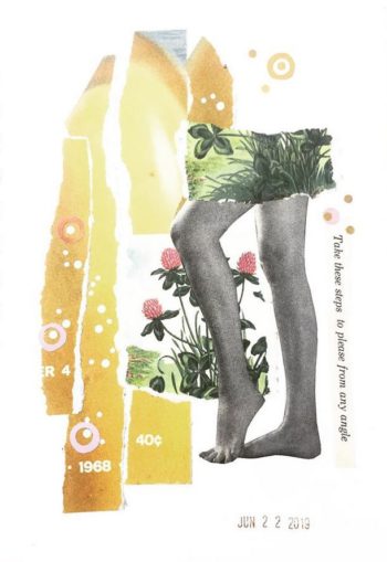 image of collage called barefoot gardening